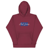 God Loves Detroit Hoodie - Blue Text